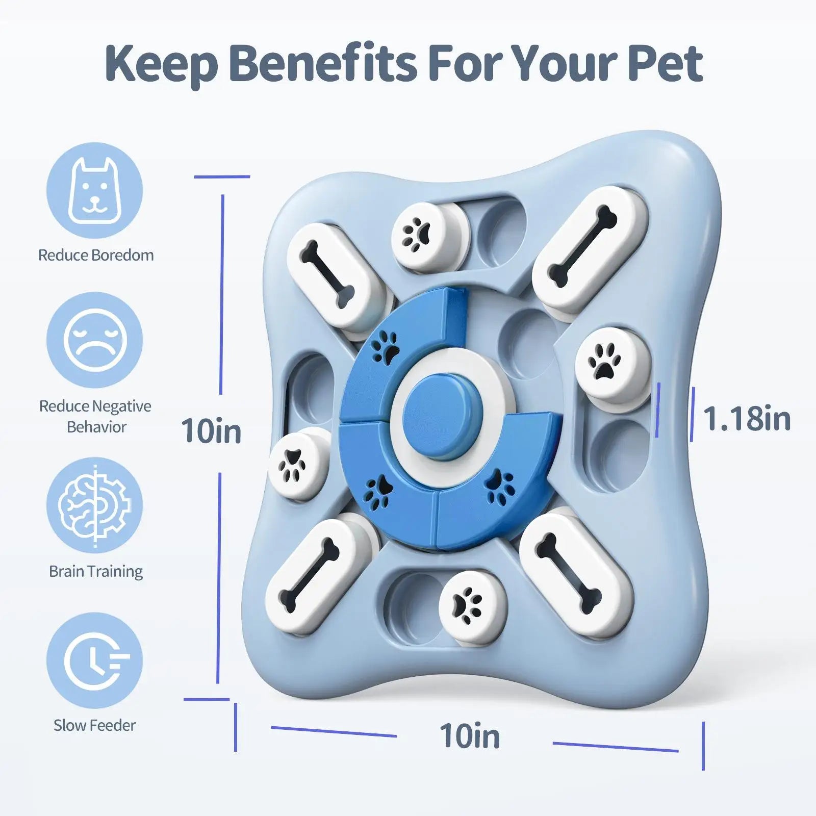Interactive Dog Puzzle Feeder Toy
